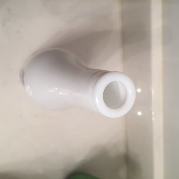 Tall Milk White Oriental Bottle-Cobalt Blue Design - Picture 4 of 5